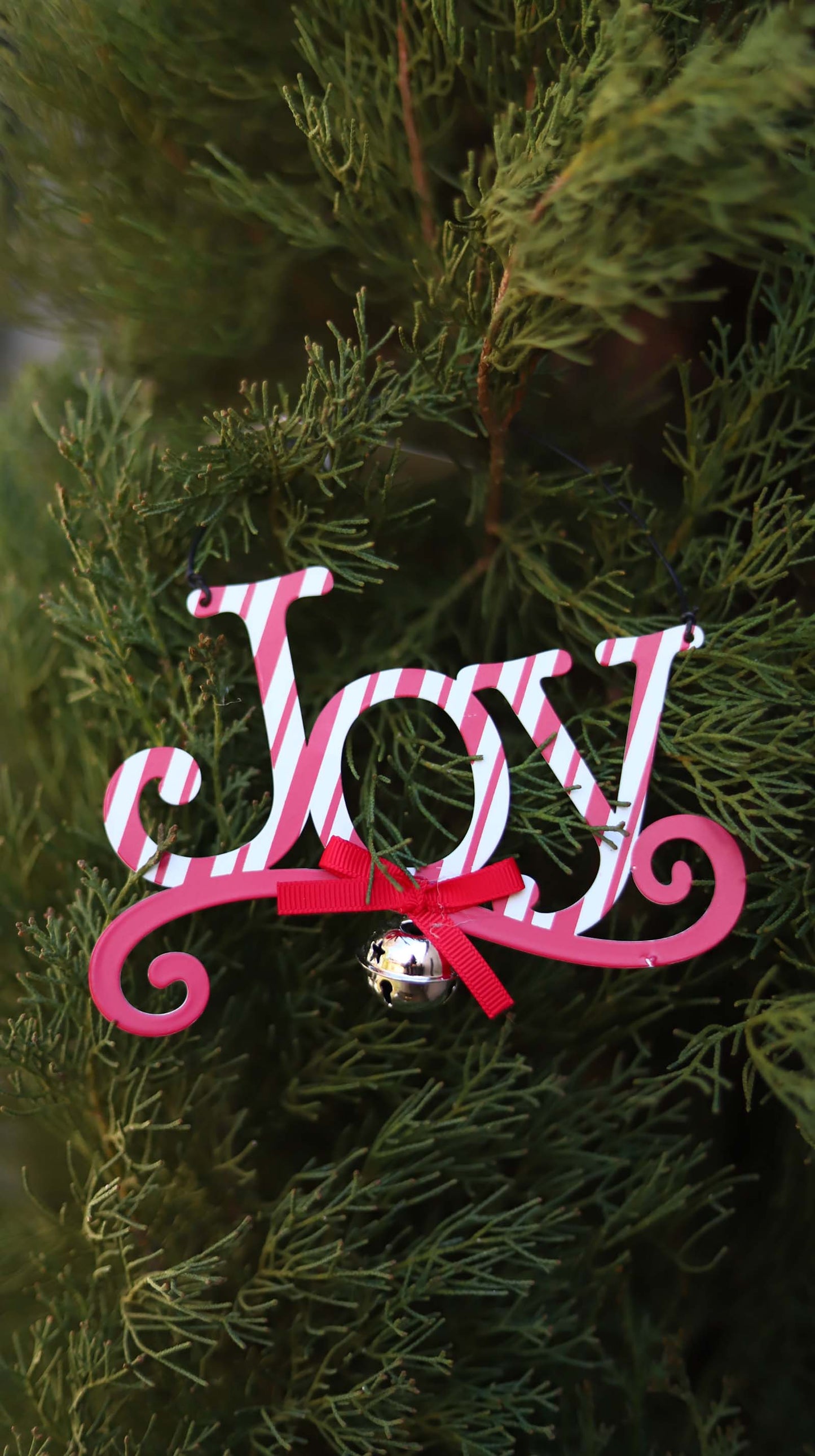 JX6194 |christmas decorations "Joy" Red Christmas Tree Ornament Christmas Decorations | 13.x2x10cm