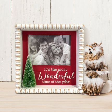 'It's the Most Wonderful Time of the Year' -Wooden Photo Frames