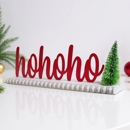 Christmas decorations 'HoHoHo' 3D Red Lettering Christmas Decorations