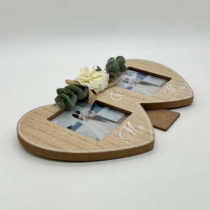 Wooden Double Photo Frame Dual Picture Frame