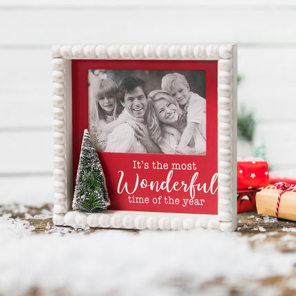 'It's the Most Wonderful Time of the Year' -Wooden Photo Frames