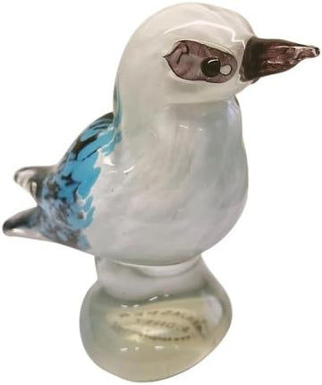 Kookaburra Hand Blown Glass Bird Statue Sculptrue -  Native Australian Animal Statue