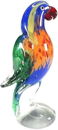 Parrot Lorikeet Hand Blown Bird Statue Sculptrue -  Australian Native Bird Decor