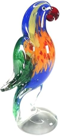 Parrot Lorikeet Hand Blown Bird Statue Sculptrue -  Australian Native Bird Decor