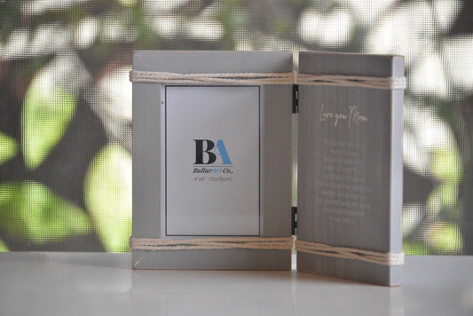 Charming vintage-inspired WDF wooden photo frame featuring a meaningful quote, Love You Mum, perfect for home decor or room decoration. This stylish picture frame complements various furniture styles and makes a thoughtful gift for any occasion. Ideal for capturing cherished memories in a timeless design. 1
