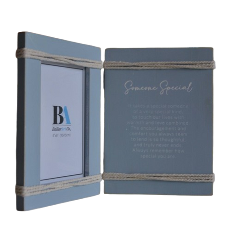 Wooden Photo Frame, Vintage-Inspired Picture FrameQuote  - Someone Special