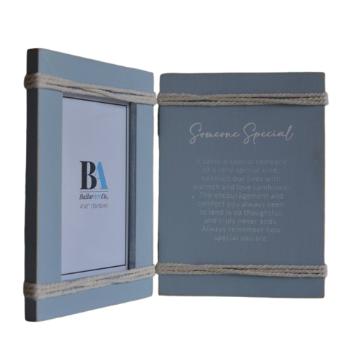 Wooden Photo Frame, Vintage-Inspired Picture FrameQuote  - Someone Special