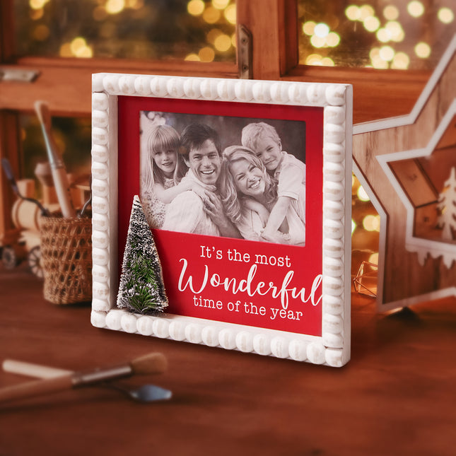 'It's the Most Wonderful Time of the Year' -Wooden Photo Frames