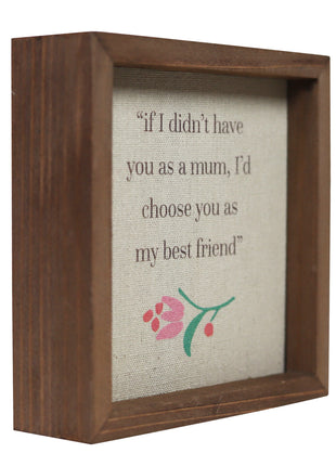 Home Decoration Accessories Wooden and Embroidery Flower Mother’s Day Gifts You’re Mom Also Friend on Desktop or Table or Hang on Wall 2