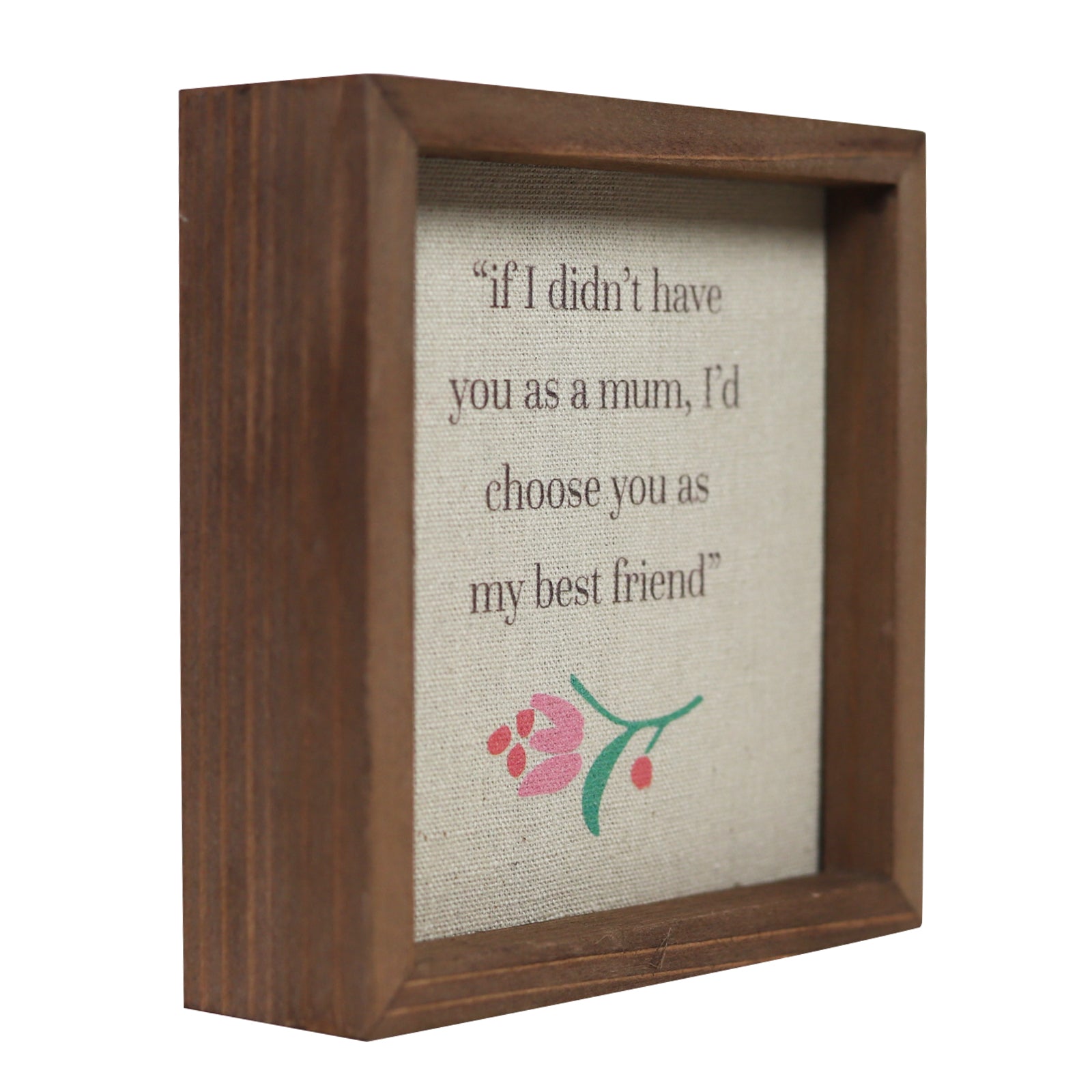 Home Decoration Accessories Wooden and Embroidery Flower Mother’s Day Gifts You’re Mom Also Friend on Desktop or Table or Hang on Wall 2