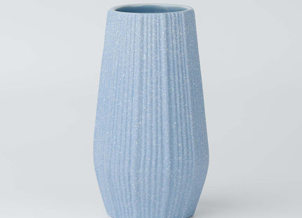 Light Blue Ceramic Bud Vase - Modern Nordic Style Speckled Table Centerpiece