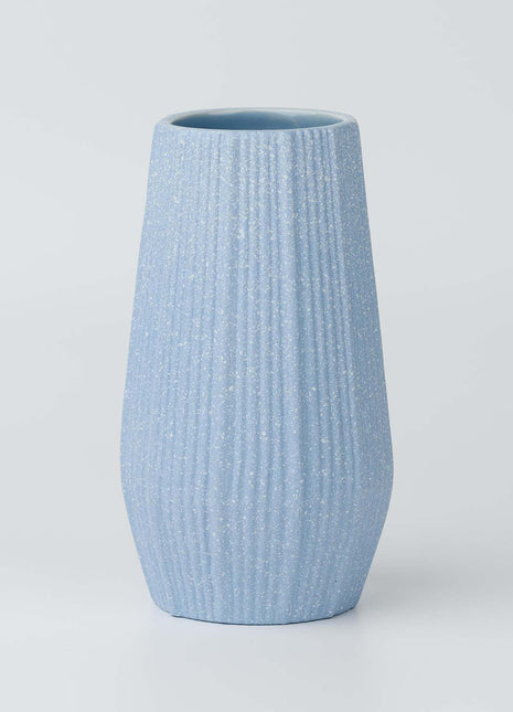 Light Blue Ceramic Bud Vase - Modern Nordic Style Speckled Table Centerpiece