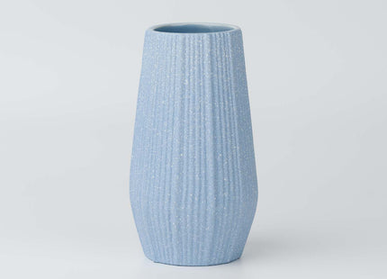 Light Blue Ceramic Bud Vase - Modern Nordic Style Speckled Table Centerpiece