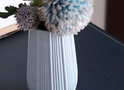 Light Blue Ceramic Bud Vase - Modern Nordic Style Speckled Table Centerpiece