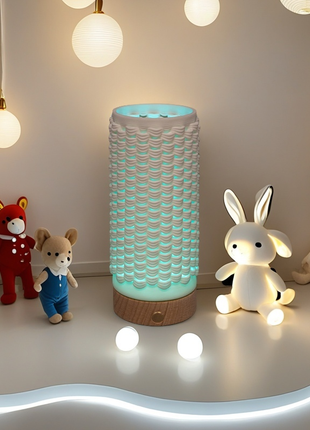 Ceramic Touch Night Light - 8-Color Changing RGB Mood Lamp