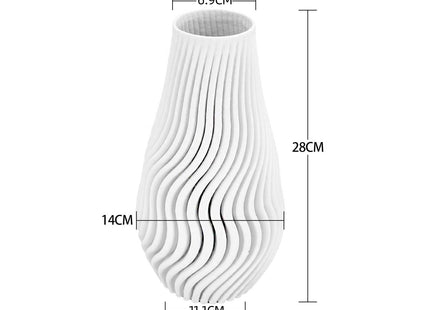 Aesthetic White Flower Vase – Unique Table Centrepiece Vase
