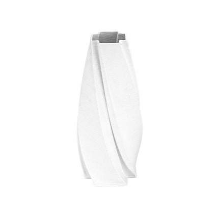 Aesthetic White Flower Vase – Modern Twisted Design Table Centrepiece