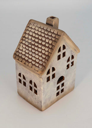 Christmas Village House with Warm White LED Lights - Tabletop Decor