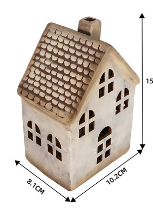Christmas Village House with Warm White LED Lights - Tabletop Decor
