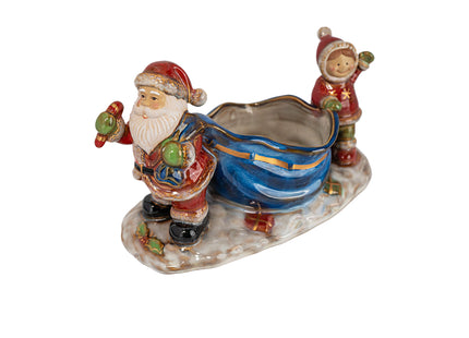 Santa Claus Ceramic Candy Tray – Festive Christmas Snack Dish
