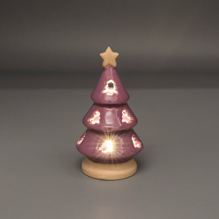 CERAMIC CHRISTMAS TREE WITH LED