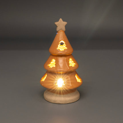 CERAMIC CHRISTMAS TREE WITH LED