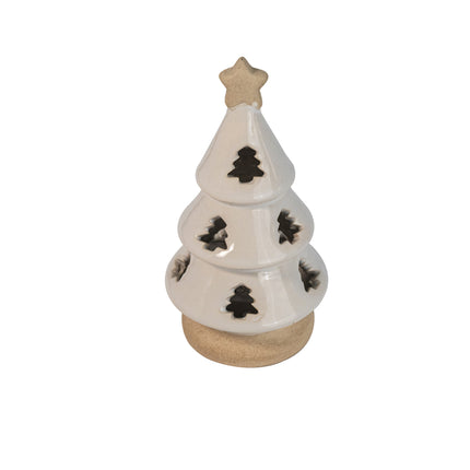 CERAMIC CHRISTMAS TREE WITH LED