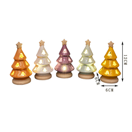 CERAMIC CHRISTMAS TREE WITH LED