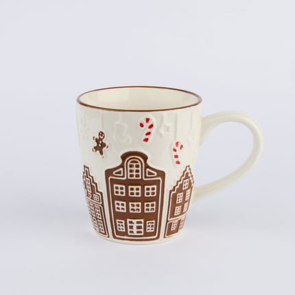 Ceramic Christmas Gingerbread House Mug