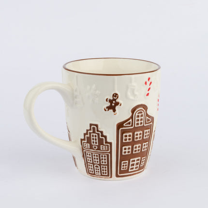 Ceramic Christmas Gingerbread House Mug
