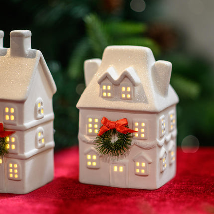 Ceramic Christmas Village House Christmas Decoration