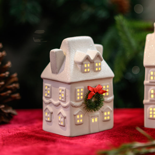 Ceramic Christmas Village House Christmas Decoration