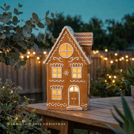 Ceramic Christmas Village House, Two Storey