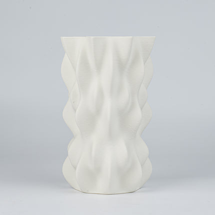WHITE CERAMIC FLOWER VASE