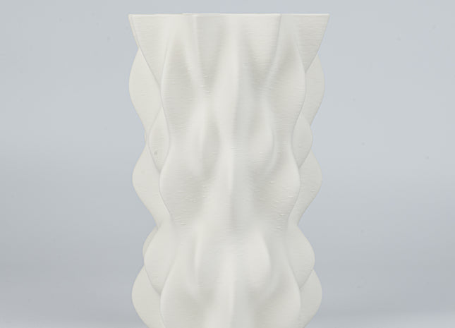 WHITE CERAMIC FLOWER VASE