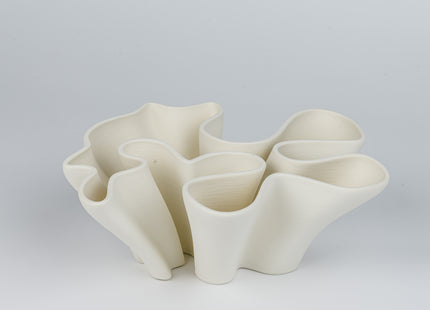 WHITE CERAMIC PLANTER