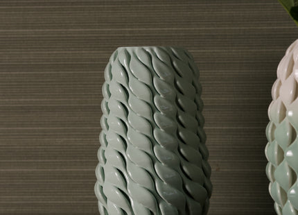 MINT GREEN GLAZED CERAMIC VASE