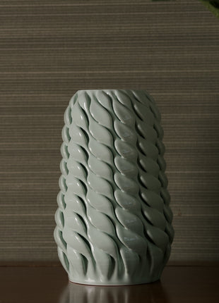 MINT GREEN SHINY GLAZED VASE