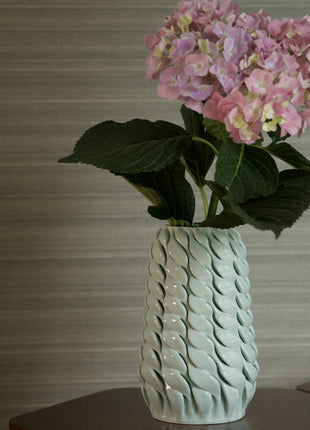 MINT GREEN SHINY GLAZED VASE