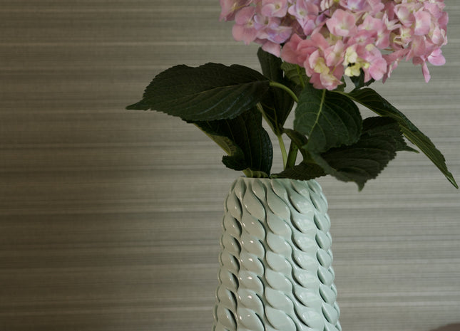 MINT GREEN GLAZED CERAMIC VASE