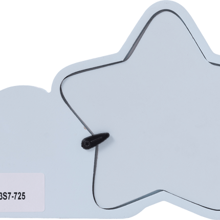 Wooden Baby Photo Frame, Cloud Shaped Picture Frame, with Moon, and Star Decorations - Cute Home Decor