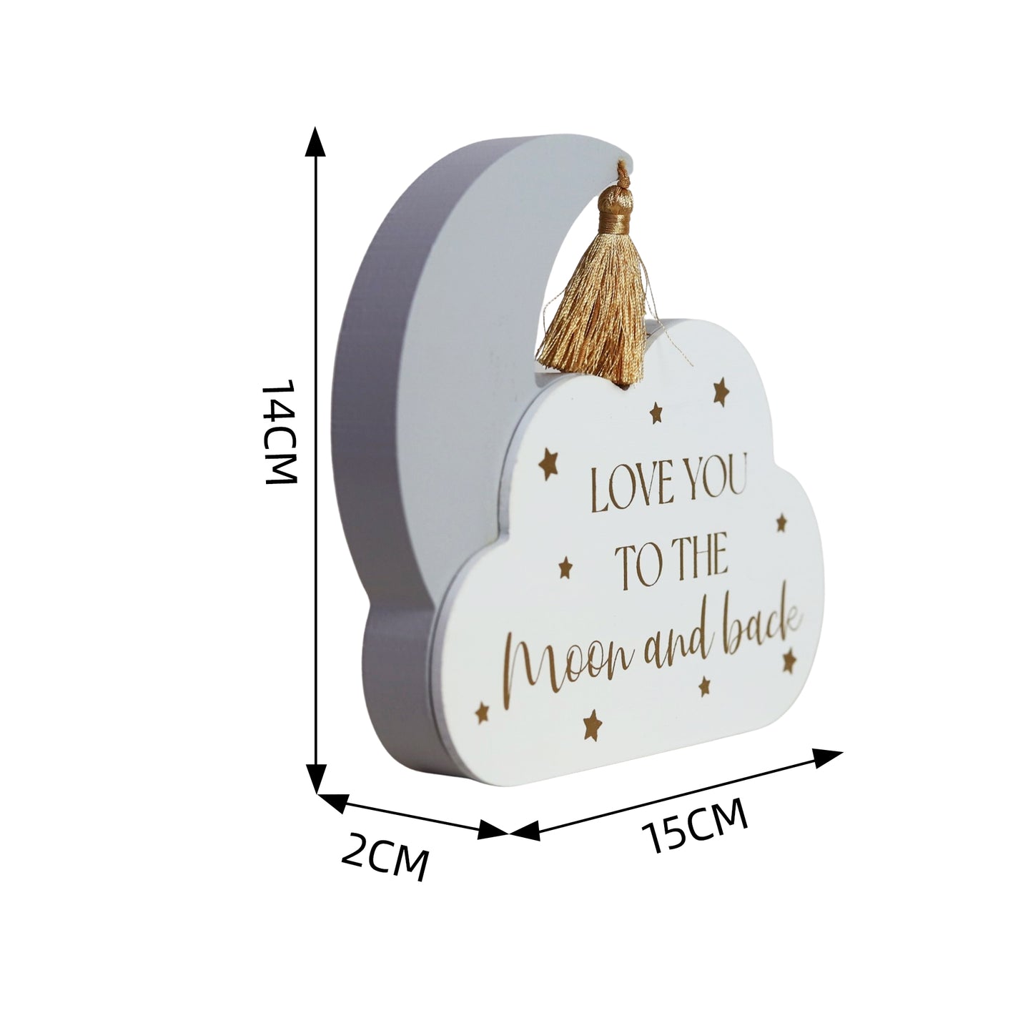 JX155 | "Love You to The Moon and Back" Wood Decor