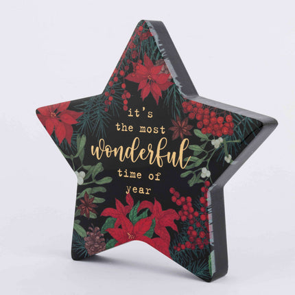 FLORAL STAR-SHAPED HOLIDAY DECOR