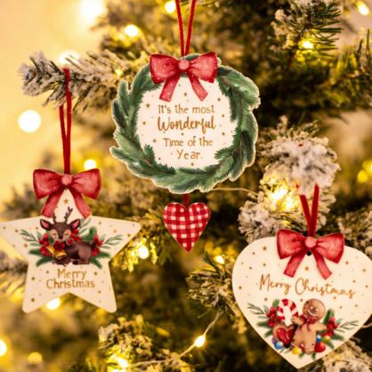 CHRISTMAS HANGING ORNAMENT 3ASST
