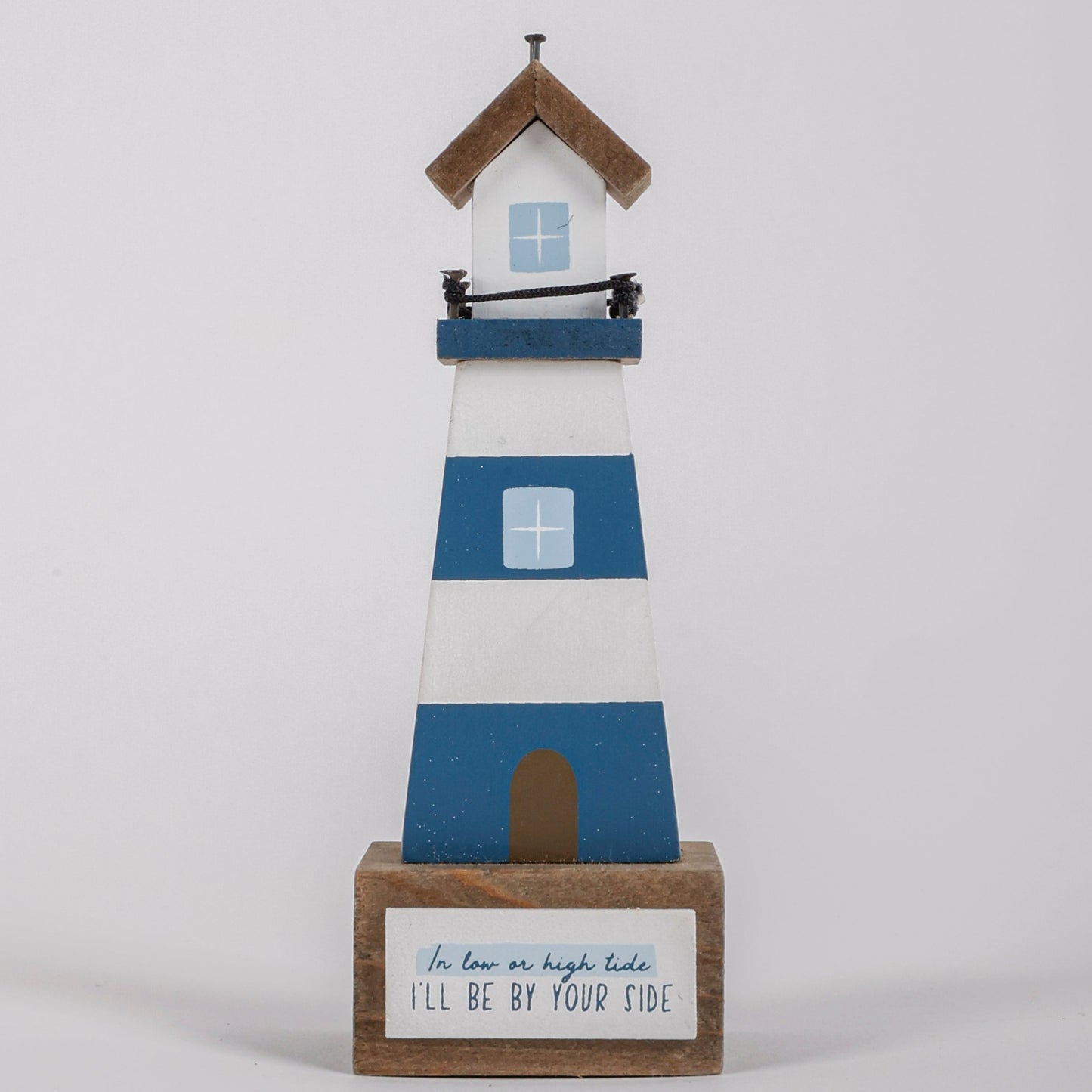 JX268| "In Low or High Tide I'll Be by Your Side" MDF Decor, 4.5 x 4.3 x 12.8 cm