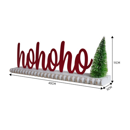 Christmas decorations 'HoHoHo' 3D Red Lettering Christmas Decorations