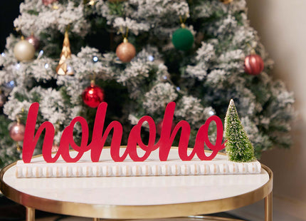 Christmas decorations 'HoHoHo' 3D Red Lettering Christmas Decorations