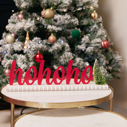 Christmas decorations 'HoHoHo' 3D Red Lettering Christmas Decorations