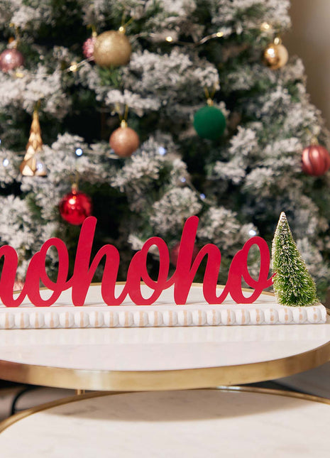 JX6175 | christmas decorations 'HoHoHo' 3D Red Lettering Christmas Decorations | 40x6x11cm
