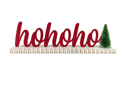 Christmas decorations 'HoHoHo' 3D Red Lettering Christmas Decorations